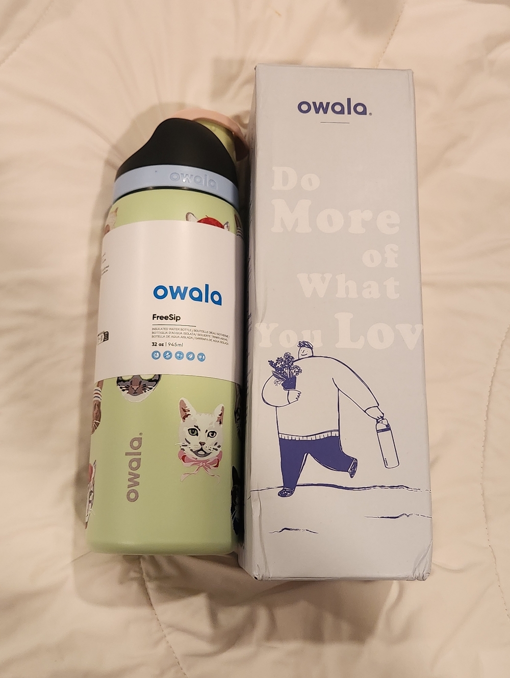 New OWALA Cat Collage 32 oz. Water Bottle - Picture 10 of 16